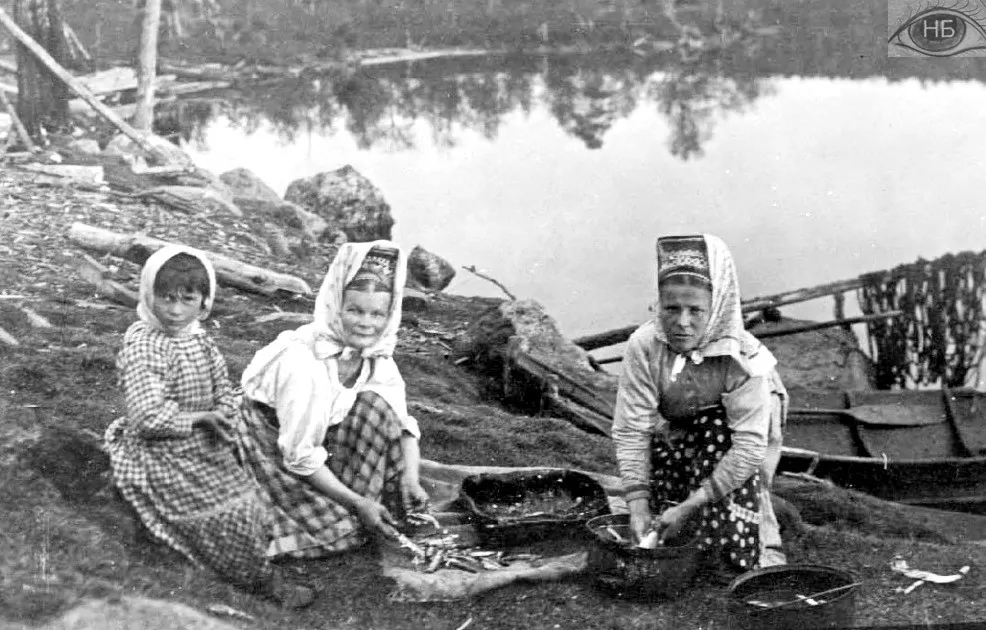 Норенные жители Кольского полуострова саамы